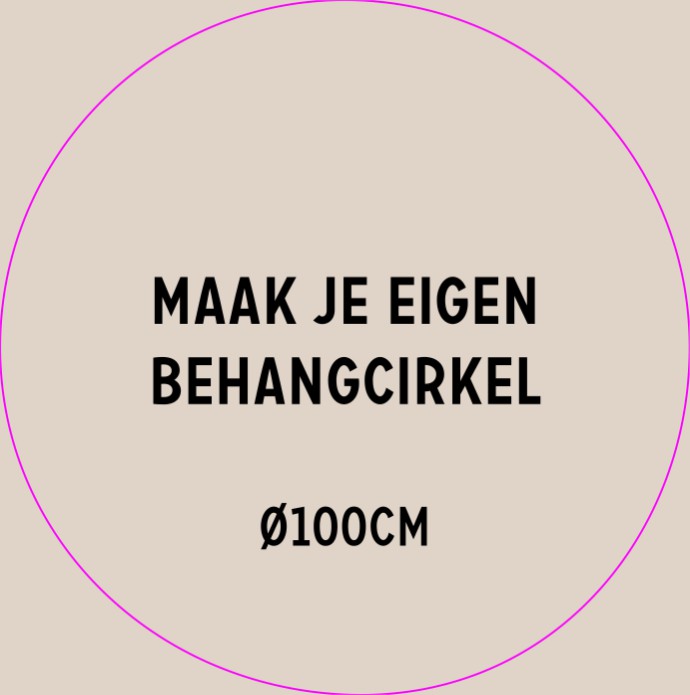 Behangcirkel ø100cm