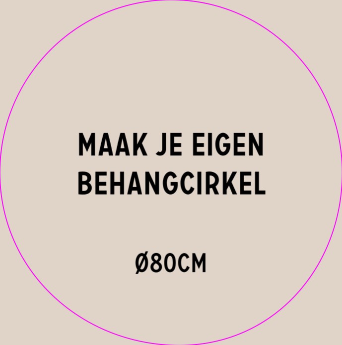 Behangcirkel ø80cm