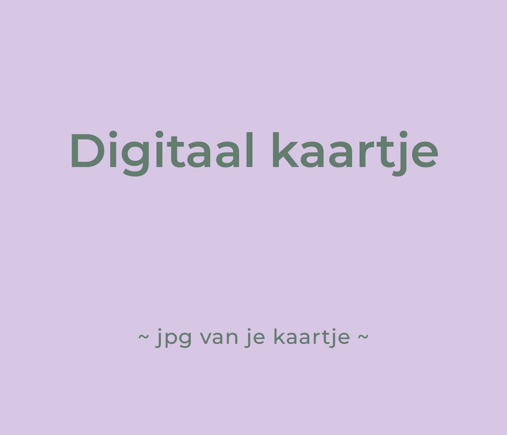 Digitaal bestand kaartje