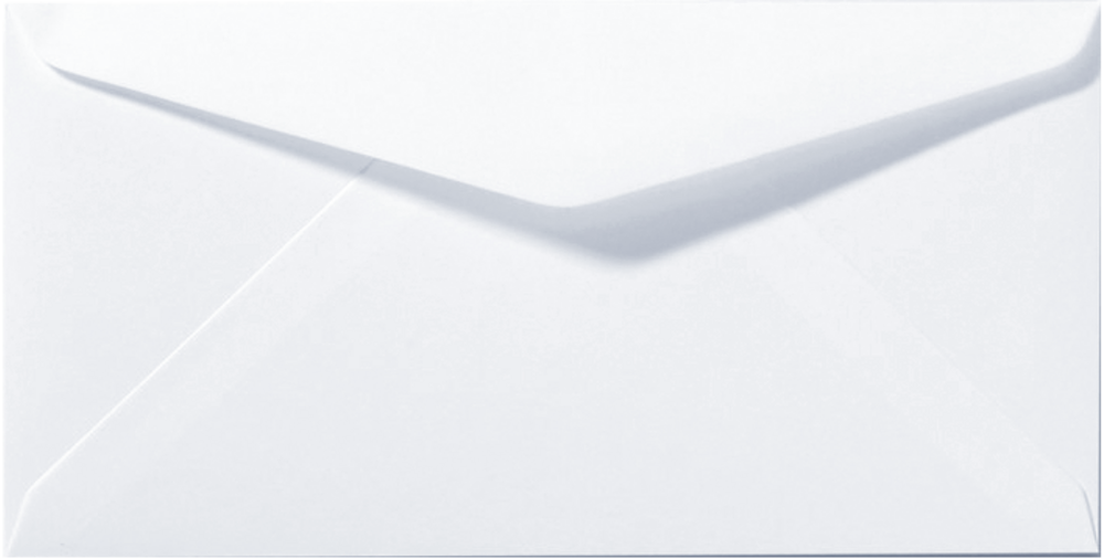 Envelop wit langwerpig 11x22 cm