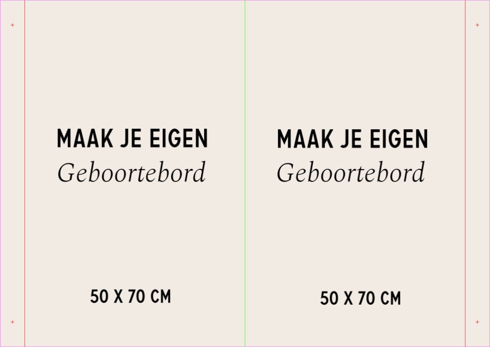 Geboortebord eigen ontwerp