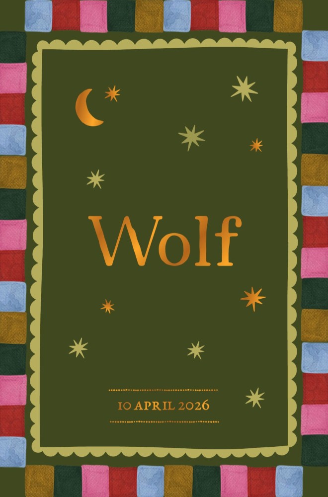 Geboortekaartje eclectic Wolf