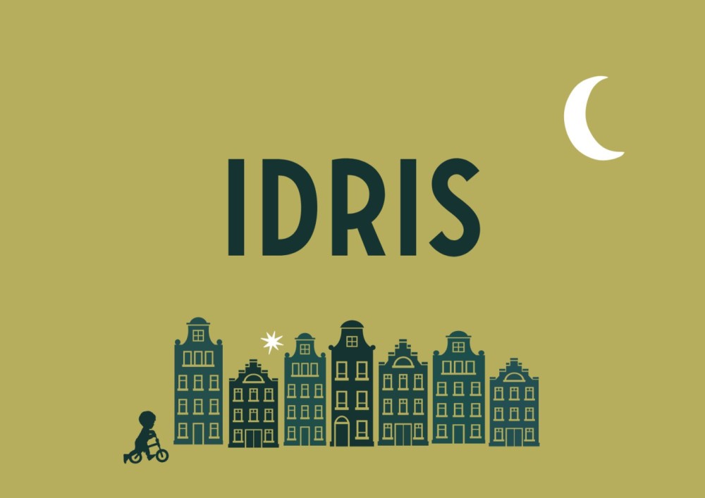 Geboortekaartje klassiek Idris