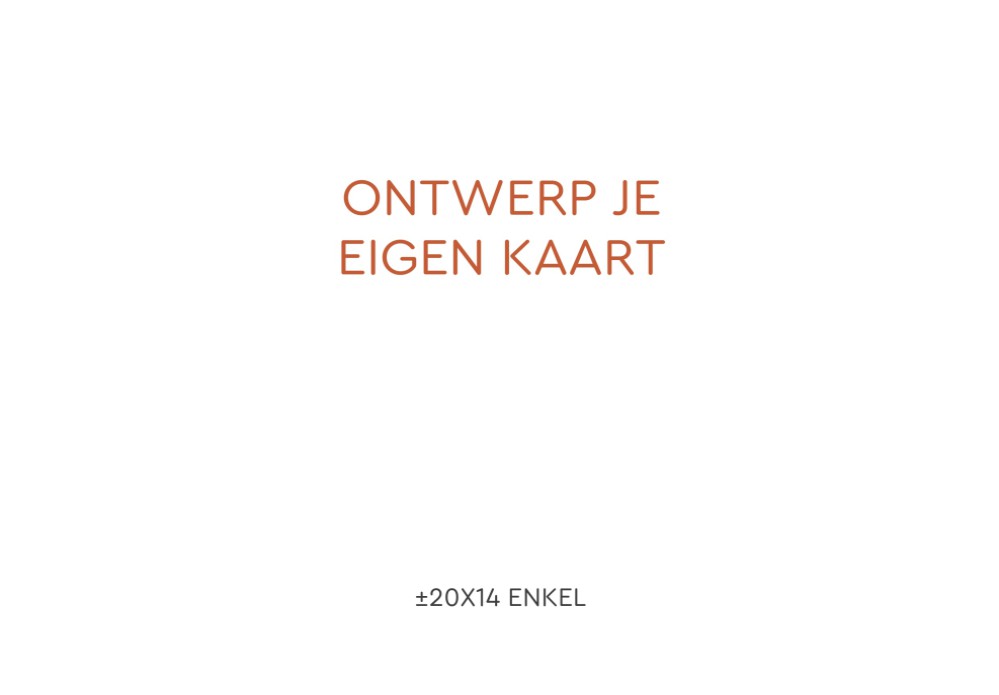 Maak je eigen ontwerp | A5 20x14