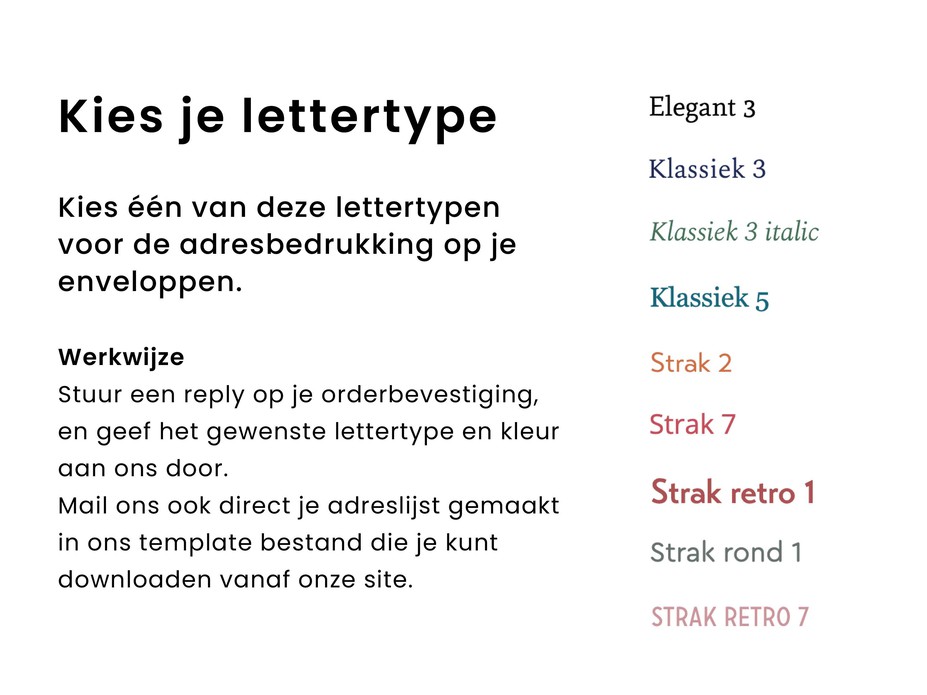 Bedrukking flap envelop - kleur