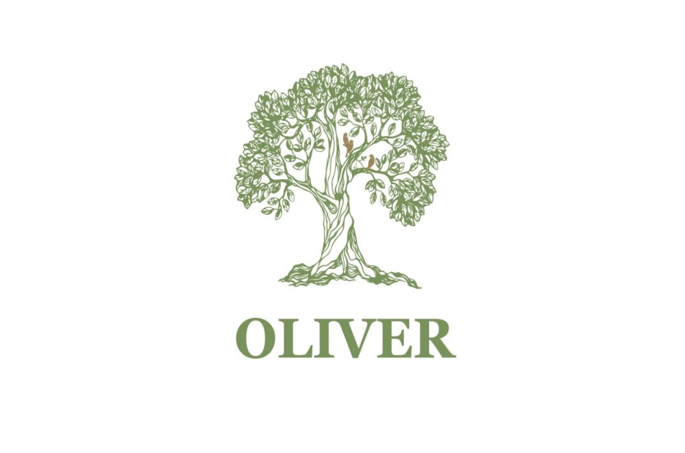 Lief geboortekaartje met olijfboom en vogeltjes Oliver