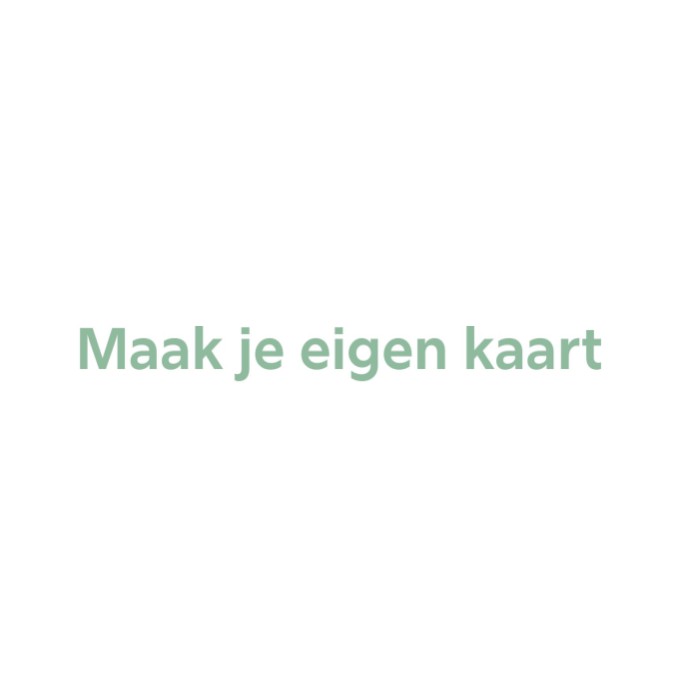Maak zelf je kaartje op 13x13 enkel