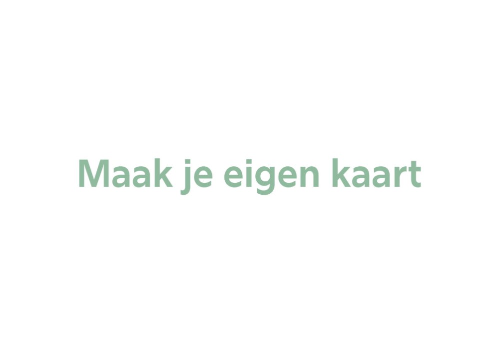 Maak zelf je kaartje op 15x10 enkel
