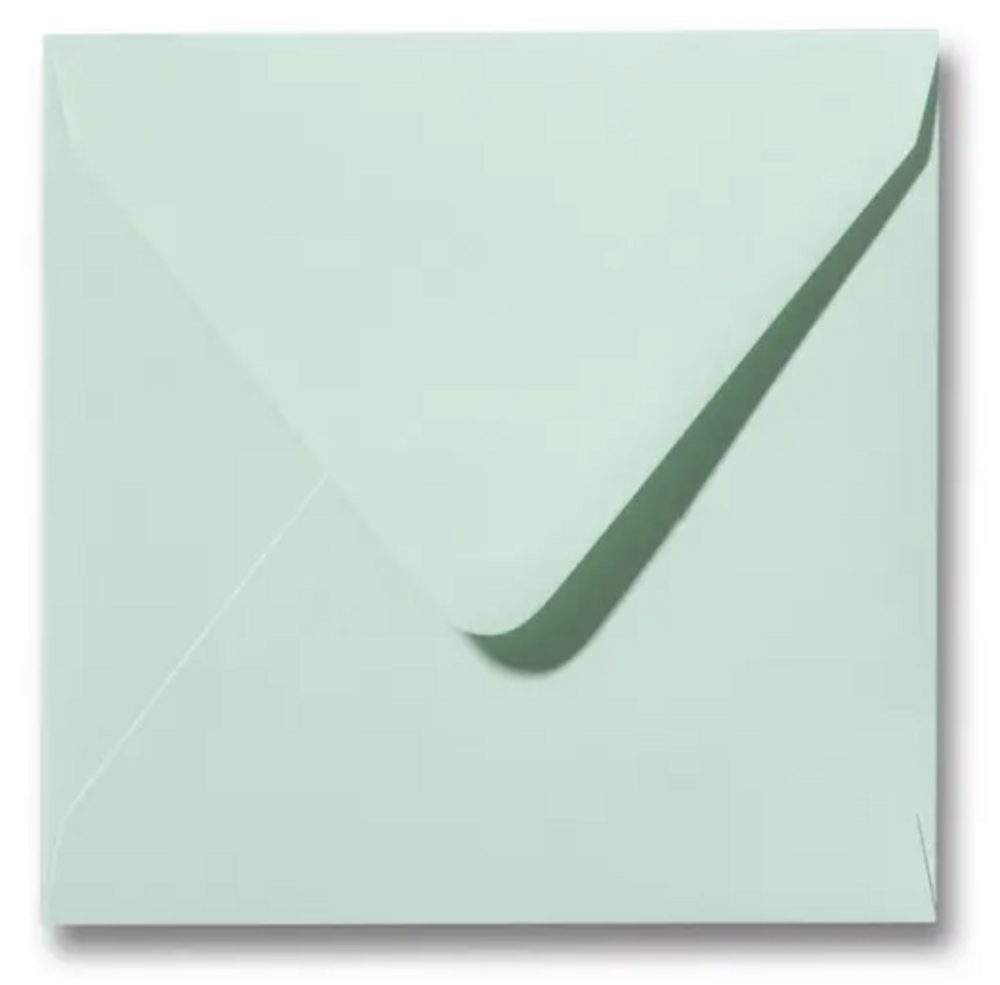 Envelop Lentegroen 14x14 cm