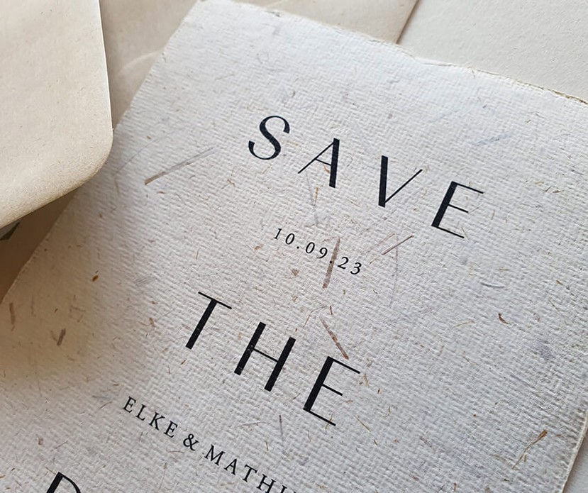 Save the date typografisch